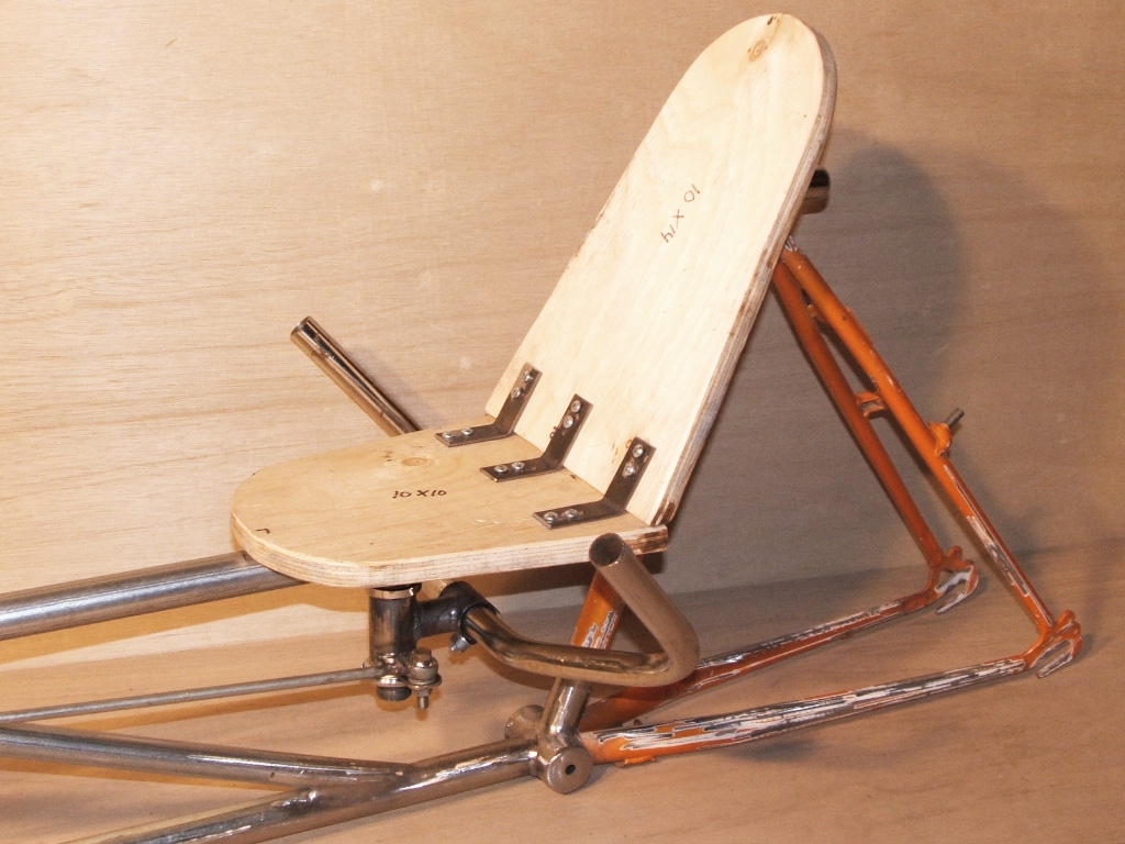 WildKat Recumbent Bike - diy seat